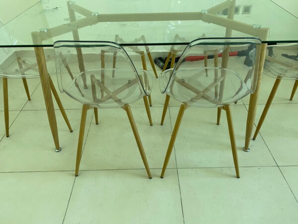 Dinning Table with 6 Chair from Home Box - Image 2