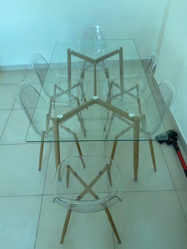 Dinning Table with 6 Chair from Home Box